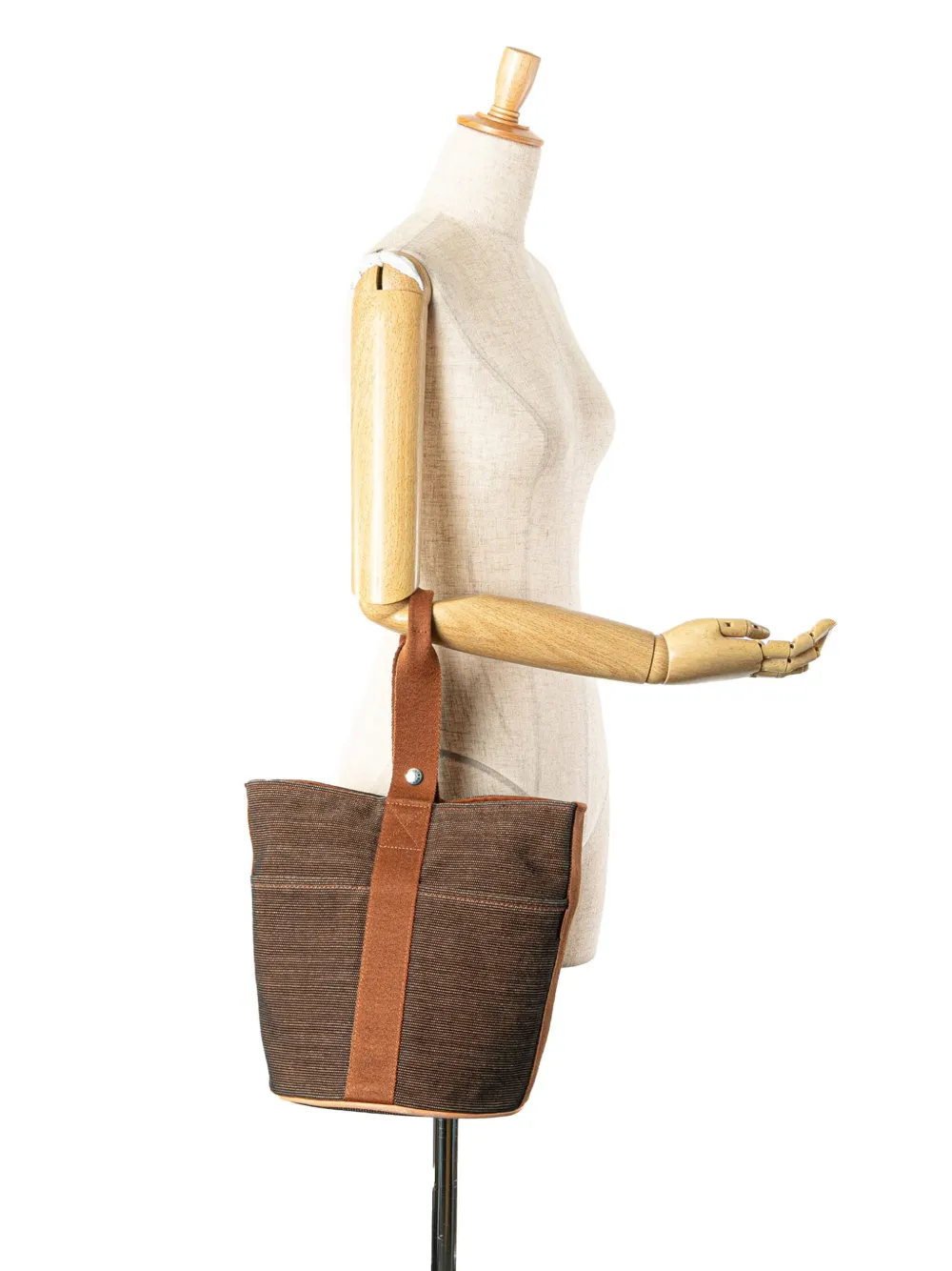 Hermès Pre-Owned 1990-2010 Toile Saxo MM bucket bag | Pre-Owned | Image 2