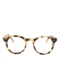 Family Affair tortoiseshell-pattern round-frame glasses - Brown