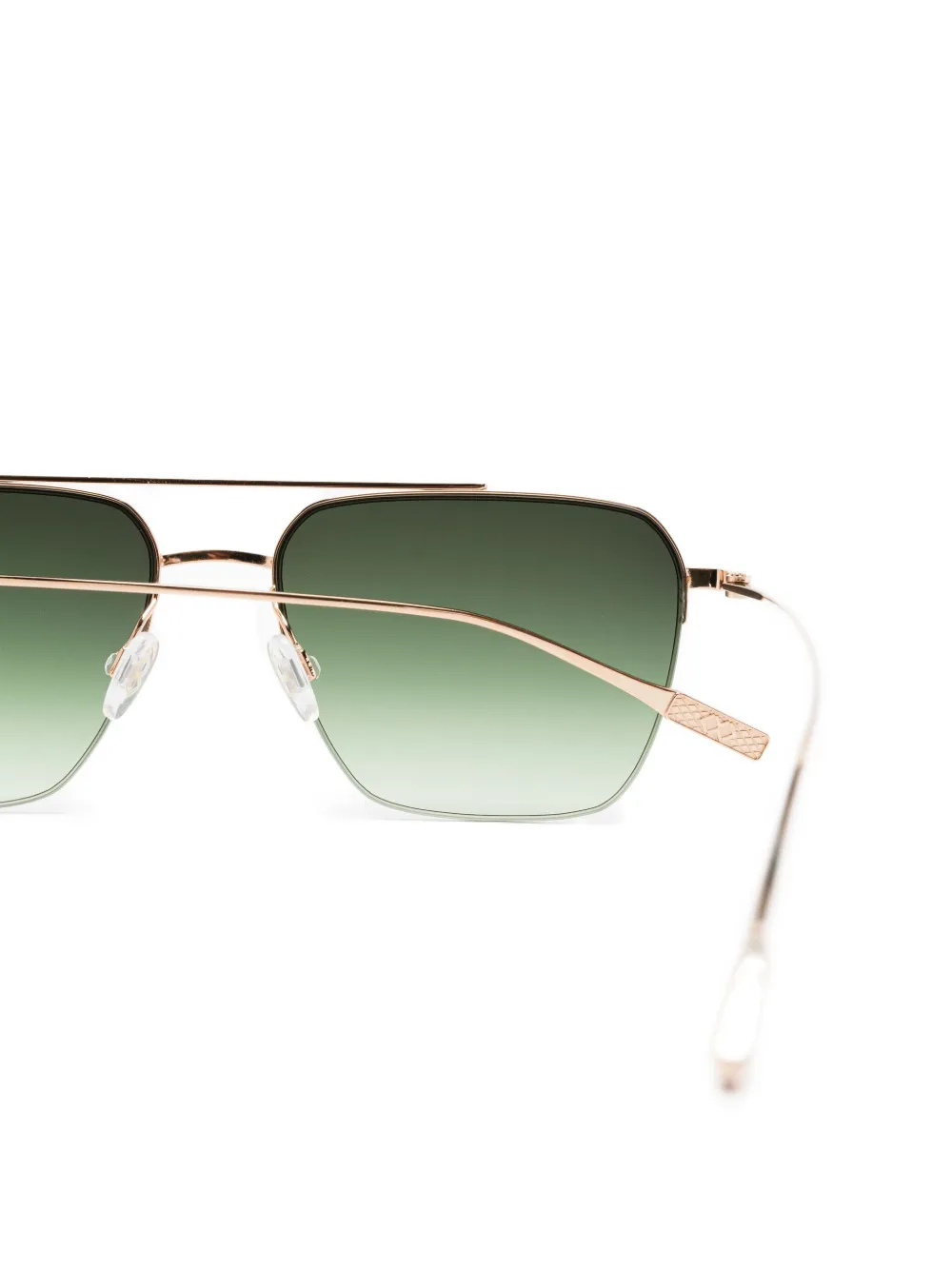 Barton Perreira titanium rectangle sunglasses Goud