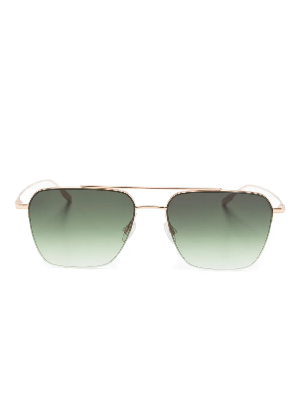 Barton Perreira titanium rectangle sunglasses Goud
