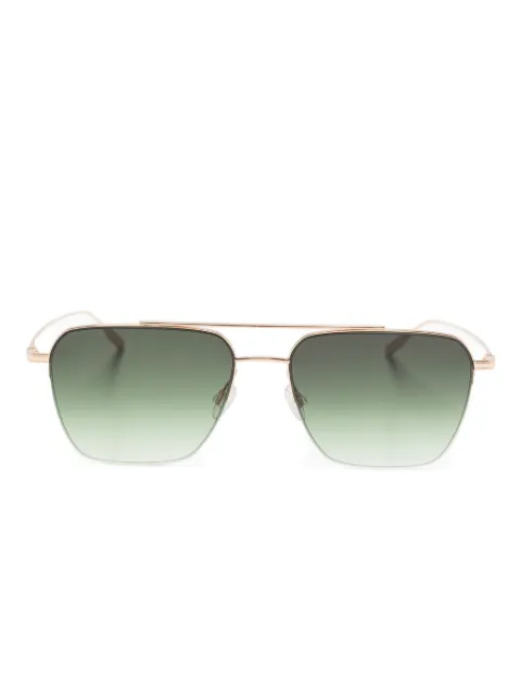 Barton Perreira titanium rectangle sunglasses