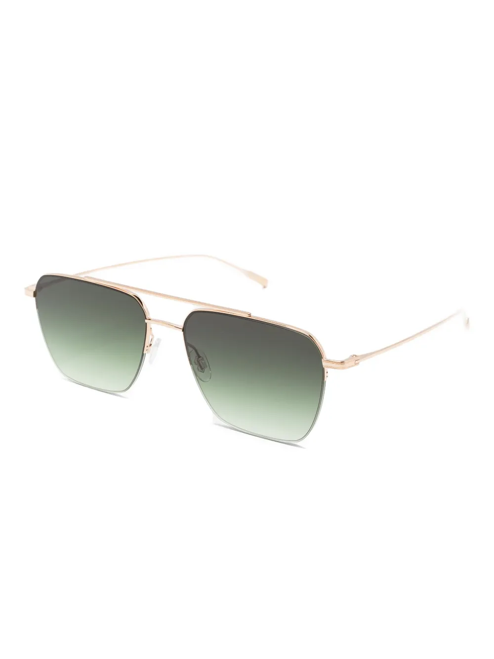 Barton Perreira titanium rectangle sunglasses Goud