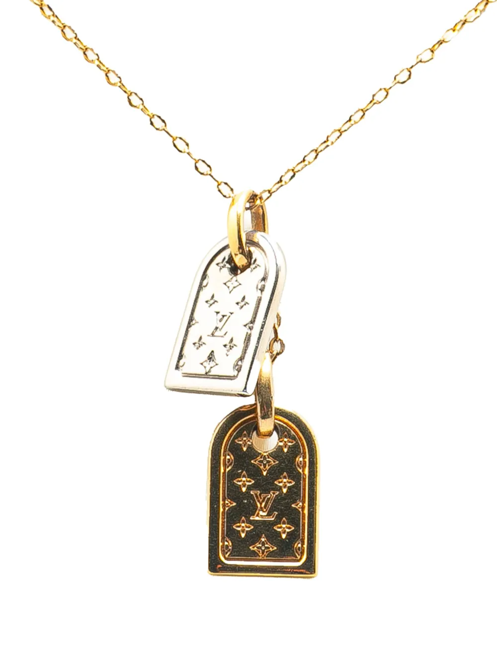 2018 Gold Plated Nanogram Pendant Necklace costume necklace