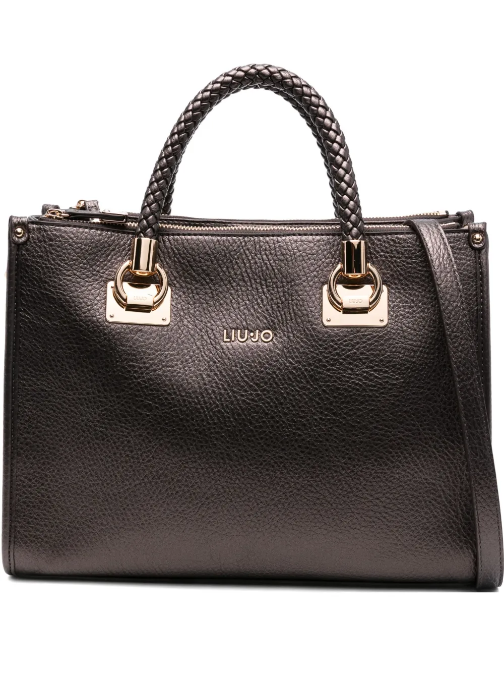 LIU JO Manh Ecs braided-handle tote bag | Brown | Image 1