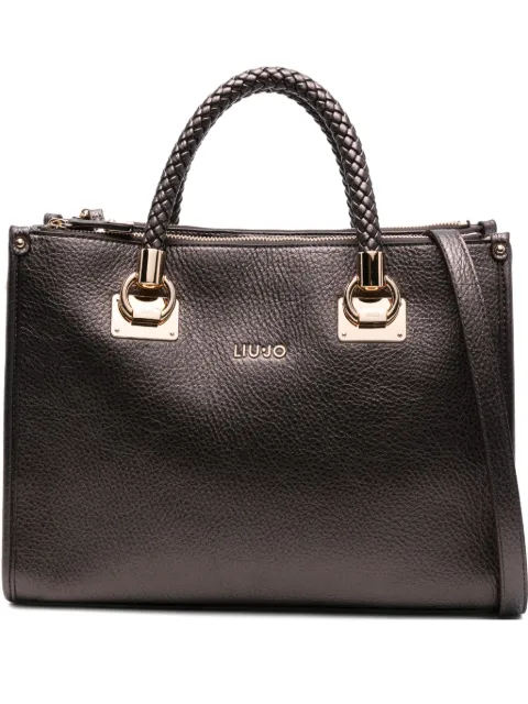 LIU JO Manh Ecs braided-handle tote bag