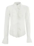 FRAME ruffled shirt - White