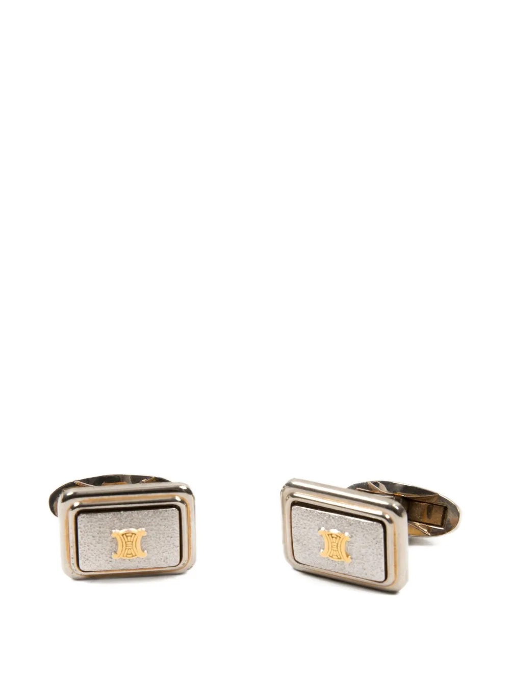 Céline Pre-Owned 1990s Triomphe cufflinks | Silver | Image 1