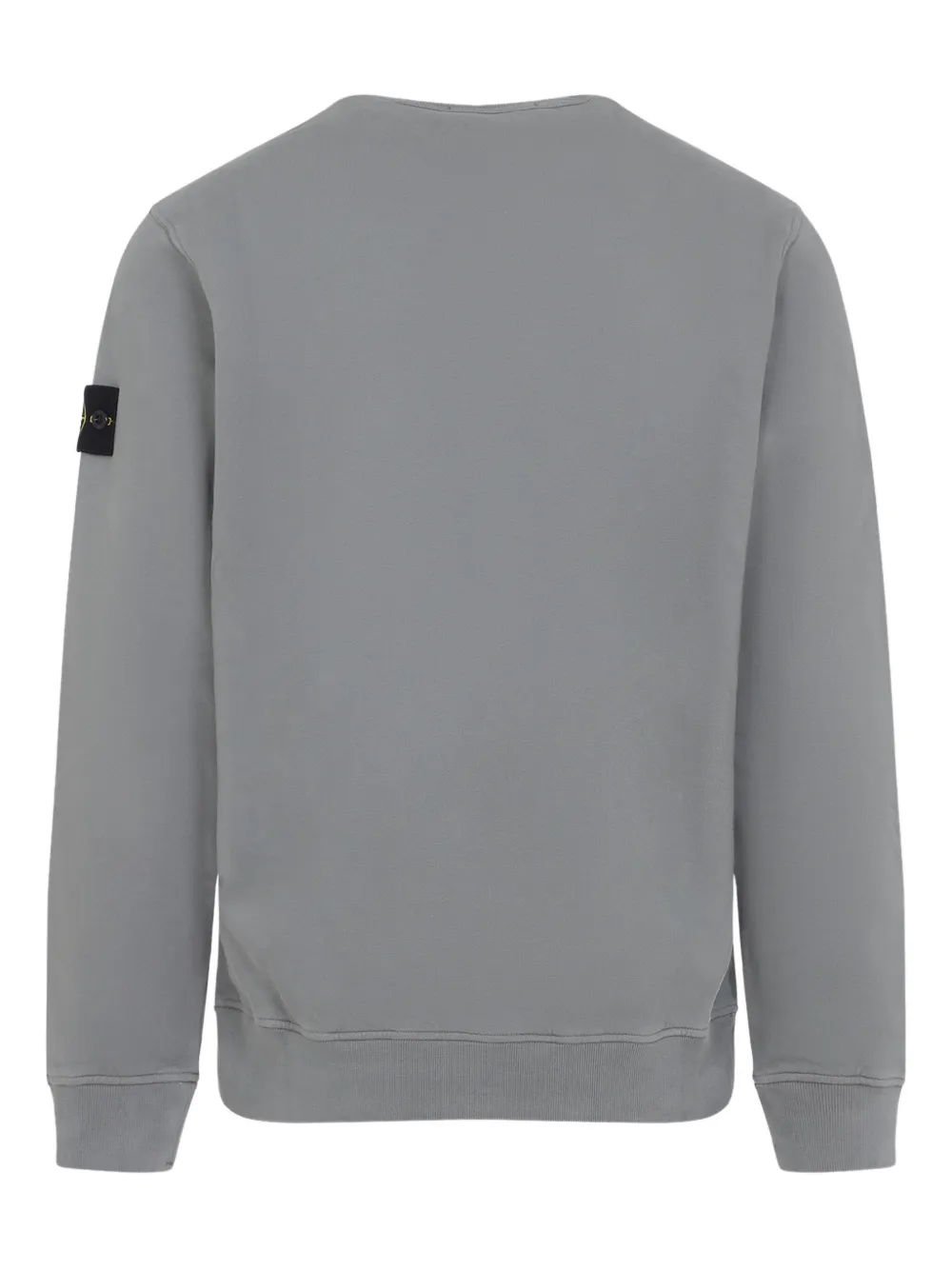 Stone Island logo-patch crew-neck sweater Grijs