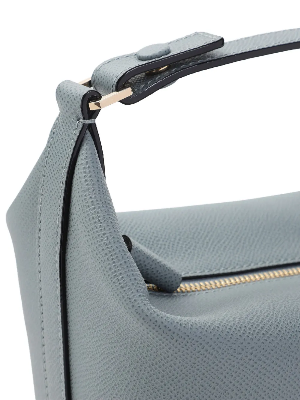 Valextra Mochi top-handle leather mini bag Blauw
