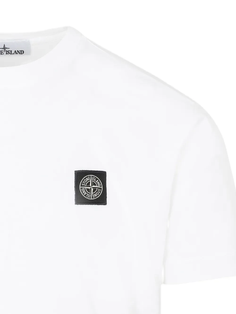 Stone Island T-shirt met logopatch Wit