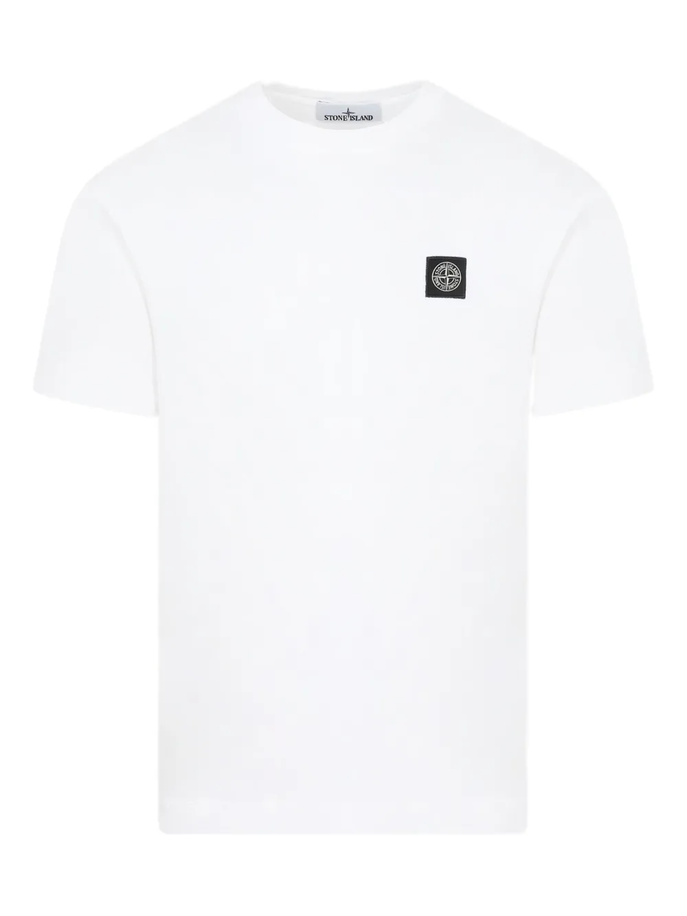 Stone Island T-shirt met logopatch Wit