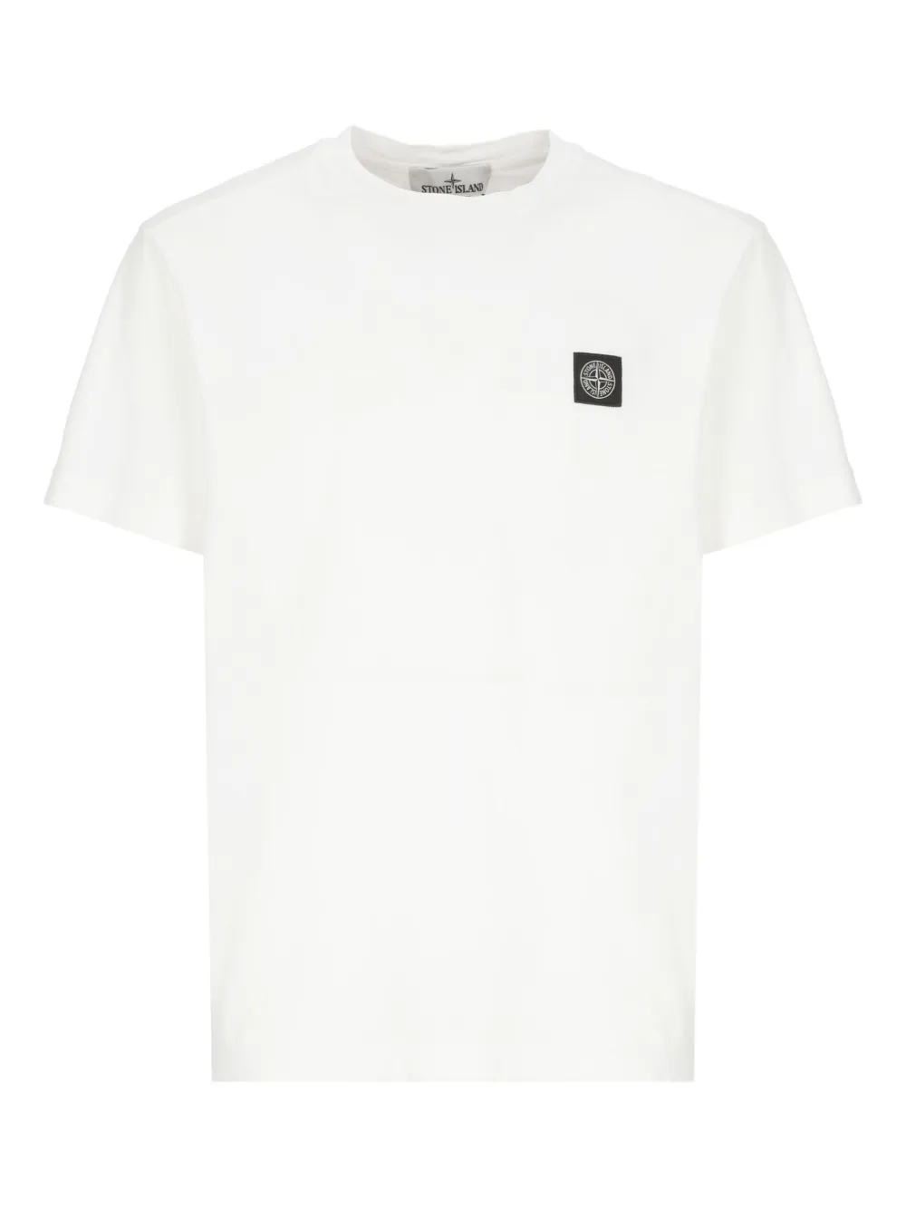 Stone Island logo-patch T-shirt - Weiß