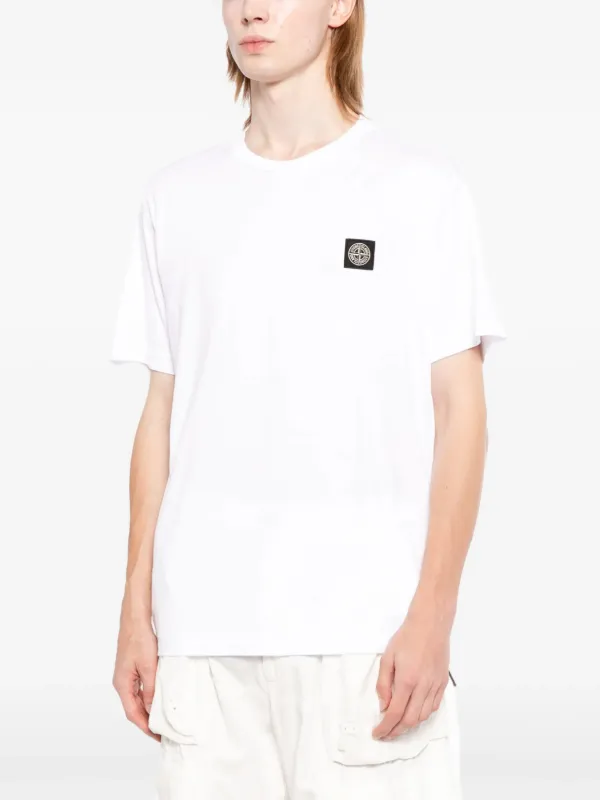 Stone Island Compass-patch T-shirt | White | FARFETCH
