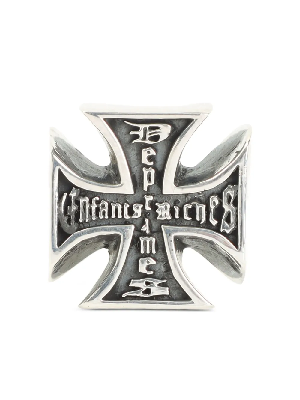 Enfants Riches Déprimés cross-embellished ring | Silver | Image 1