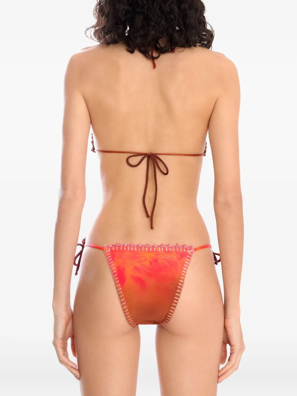 Amir Slama tie-dye crochet bikini Rood