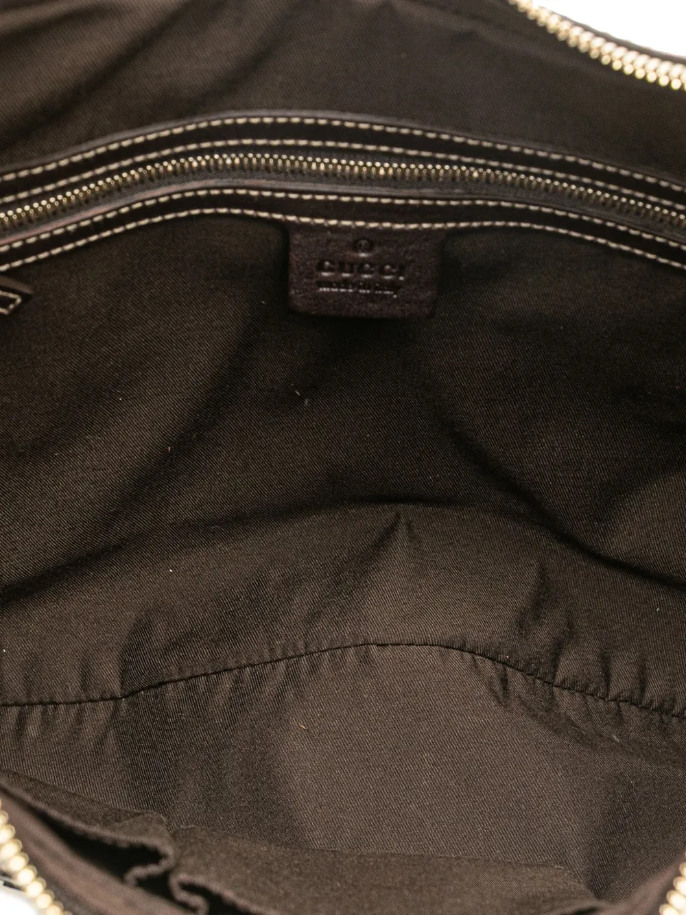 Pre-owned Gucci 2000-2015 Gg Canvas Royal Hobo Bag In Brown