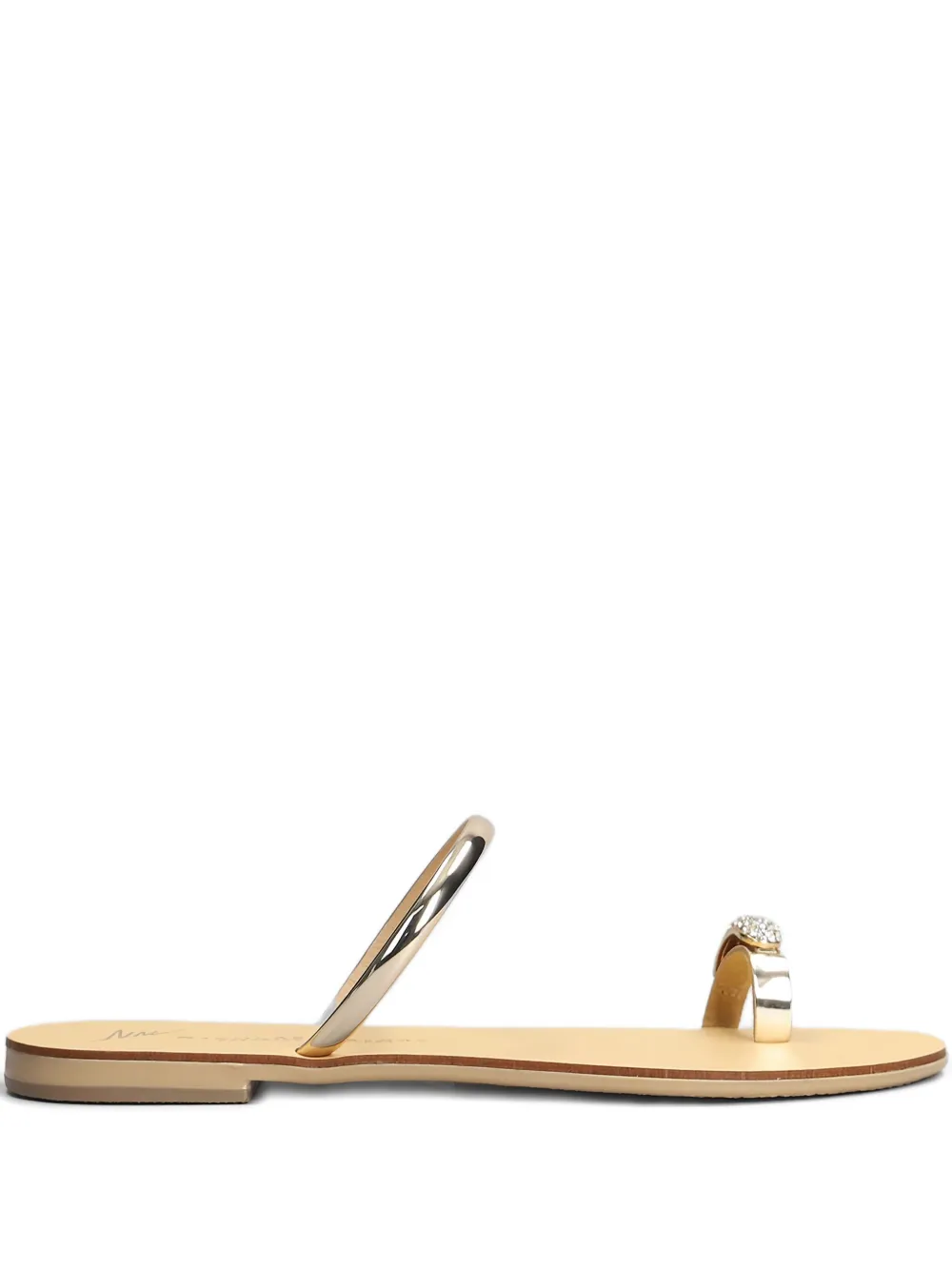 Nicolas Lainas Arch Kythnos platte sandalen Goud