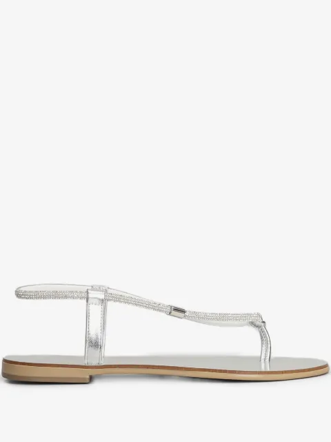 Nicolas Lainas crystal-embellished metallic sandals