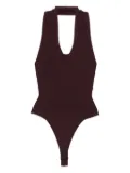 KHAITE halterneck bodysuit - Red