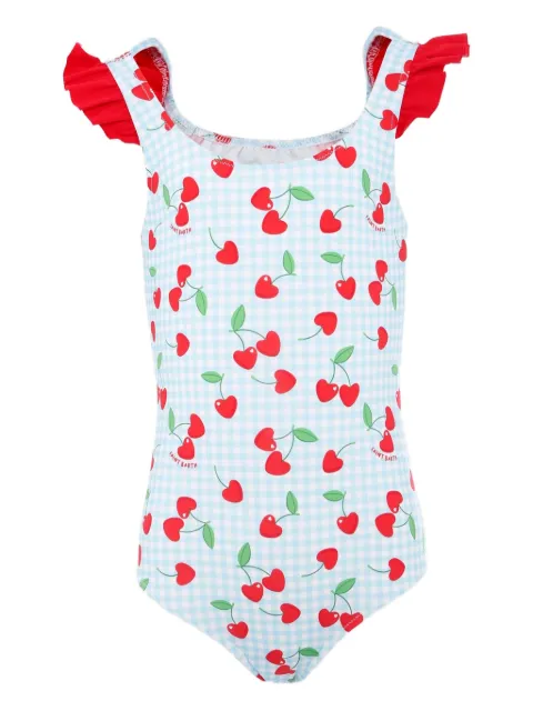 MC2 Saint Barth Kids Tilda cherry-print ruffled swimsuit