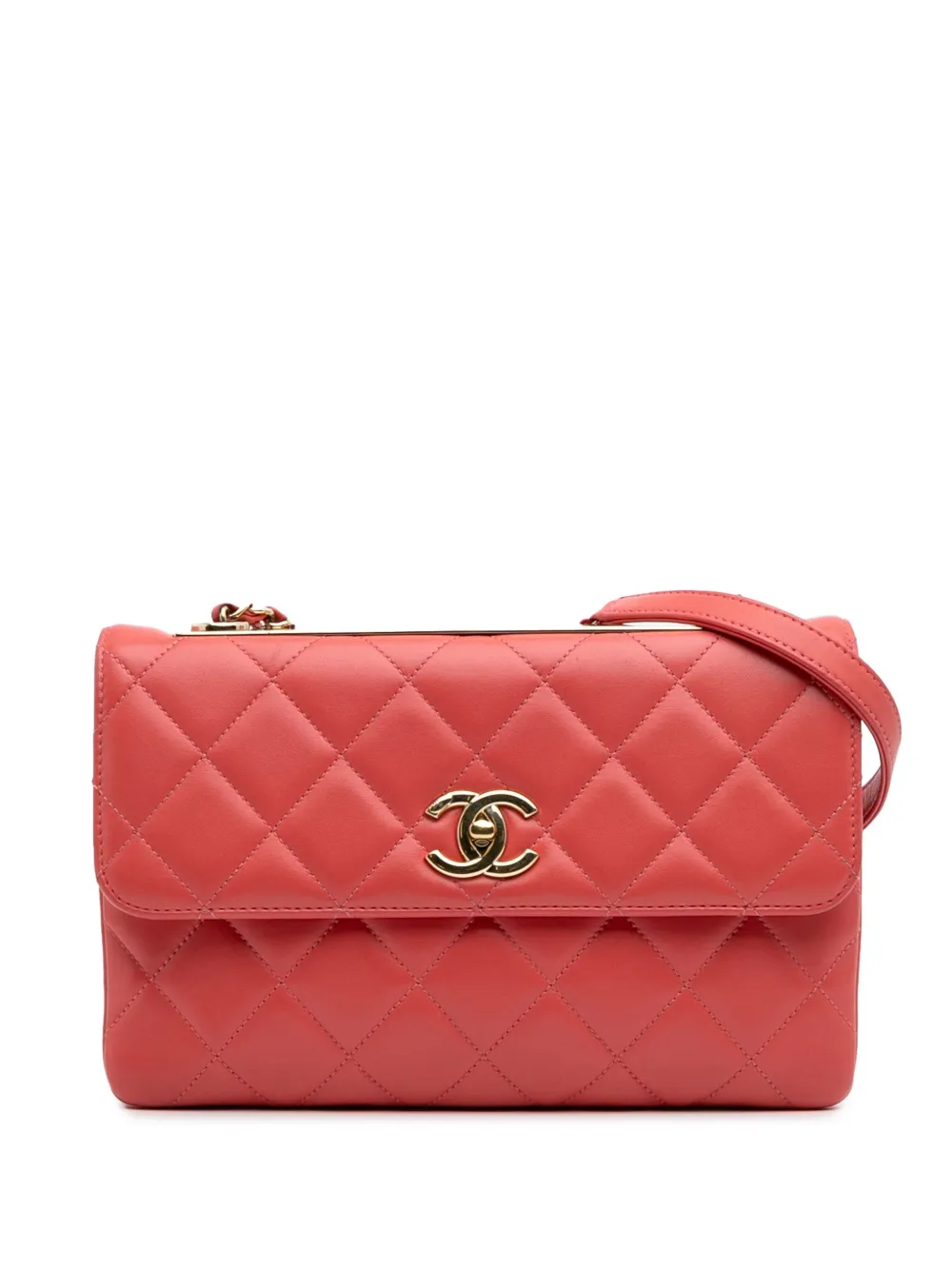 CHANEL Pre-Owned 2016-2017 キルティング ラムスキン トレンディ ココマーク フラップ ショルダーバッグ - CHANEL Pre-Owned 2016-2017 キルティング ラムスキン トレンディ ココマーク フラップ ショルダーバッグ -
