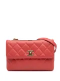 CHANEL Pre-Owned 2016-2017 Quilted Lambskin Trendy CC Flap shoulder bag - Pink