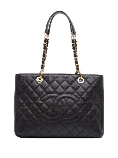 CHANEL Pre-Owned 2014-2015 Caviar Grand Shopping tote bag
