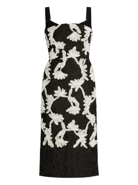 ERDEM floral-applique sleeveless dress