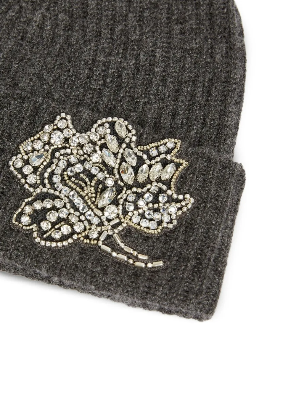 ERDEM ribbed embellished beanie | Image 2