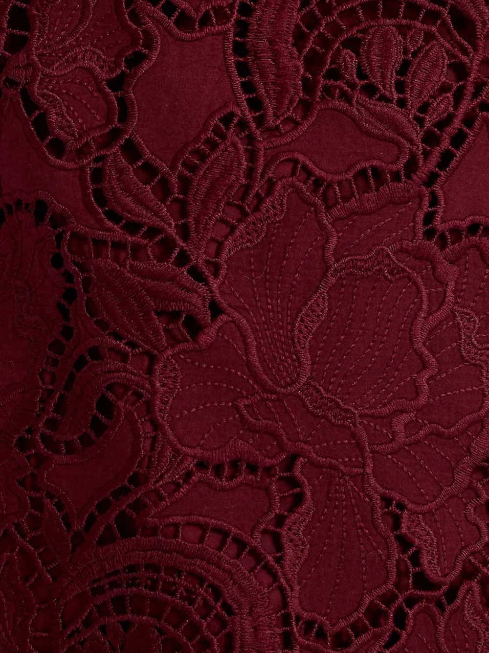 ERDEM Mini-jurk met bloemenkant Rood