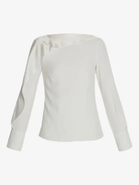 ERDEM ruffle-detail long-sleeve top