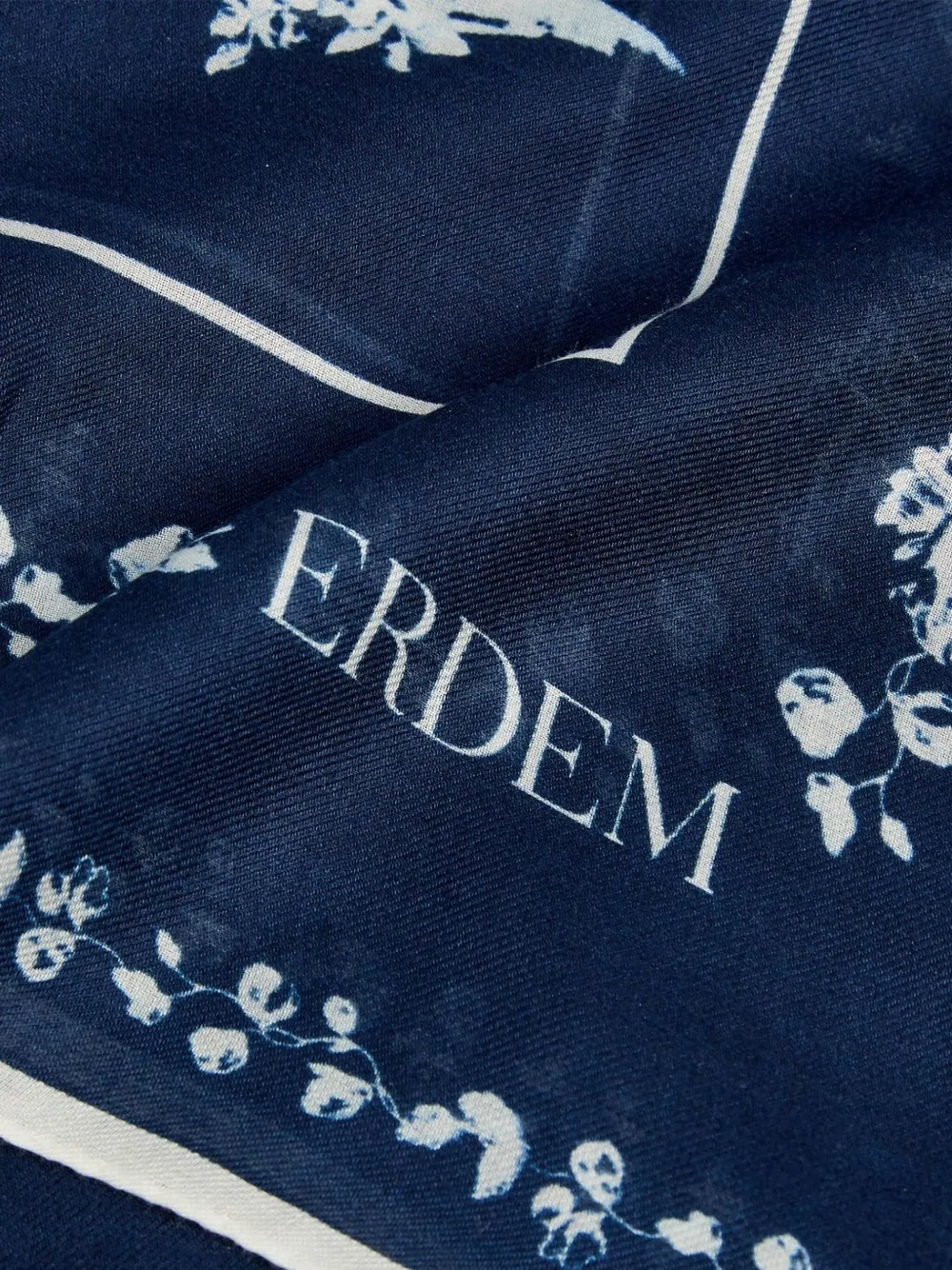 ERDEM Sjaal met bloemenprint Blauw