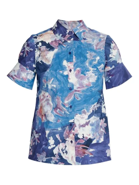 ERDEM floral-print short-sleeve shirt