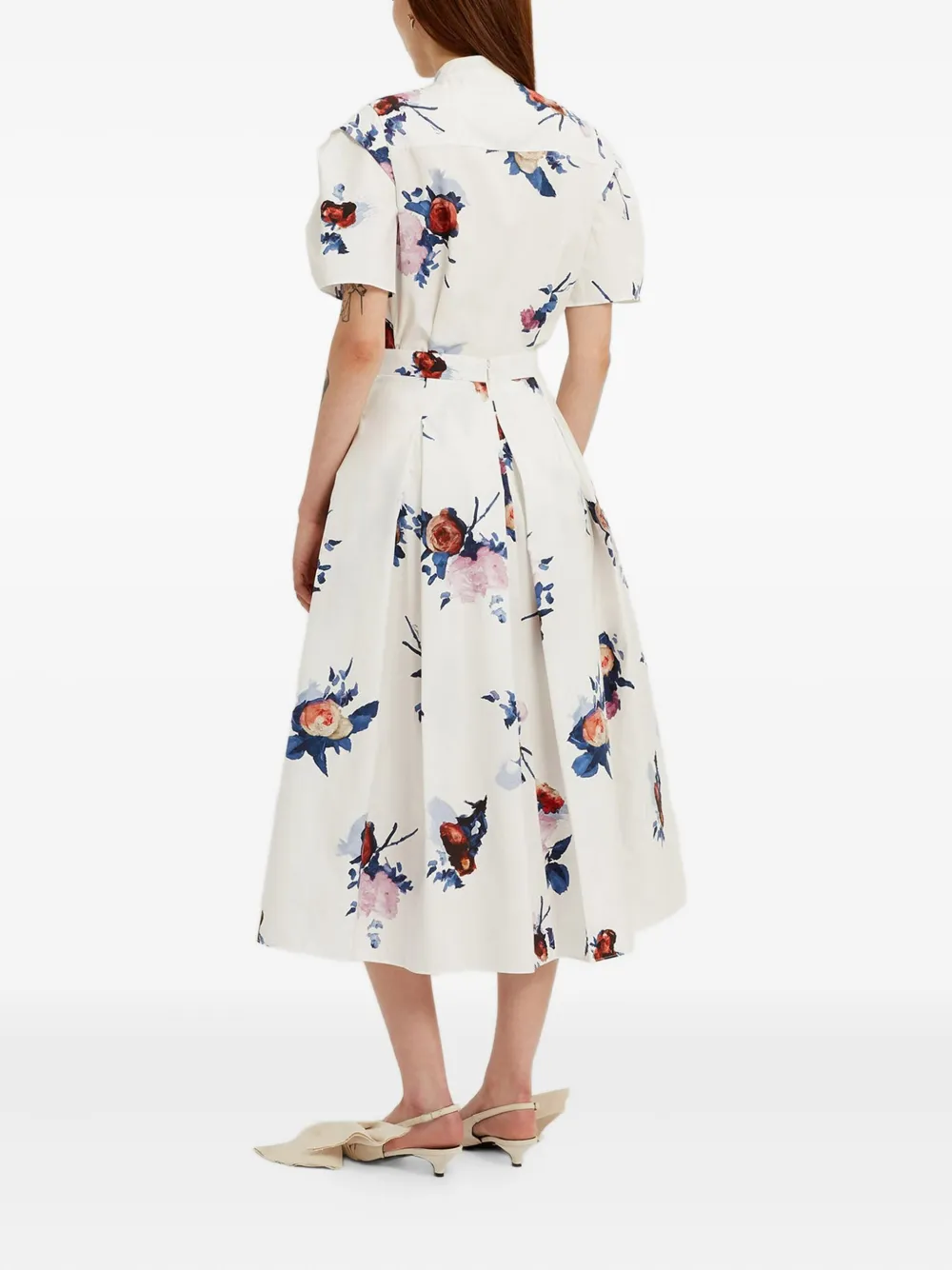 ERDEM Blouse met bloemenprint Wit