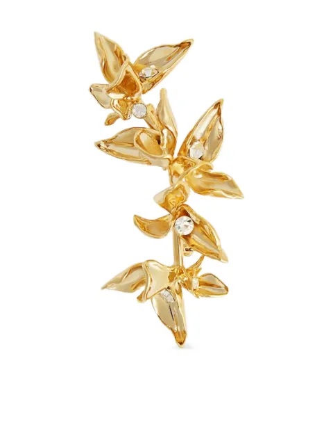 ERDEM crystal-embellished flower brooch