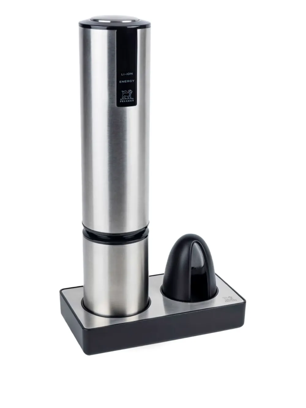 Peugeot stainless steel electric corkscrew - Argento