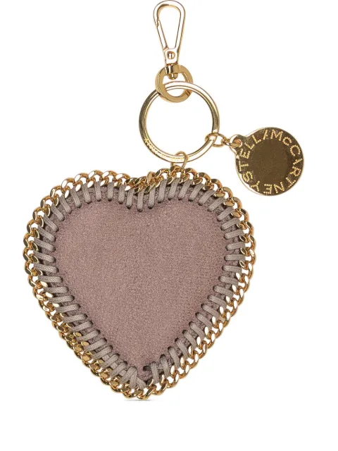 Stella McCartney chain-trim heart-motif keyring