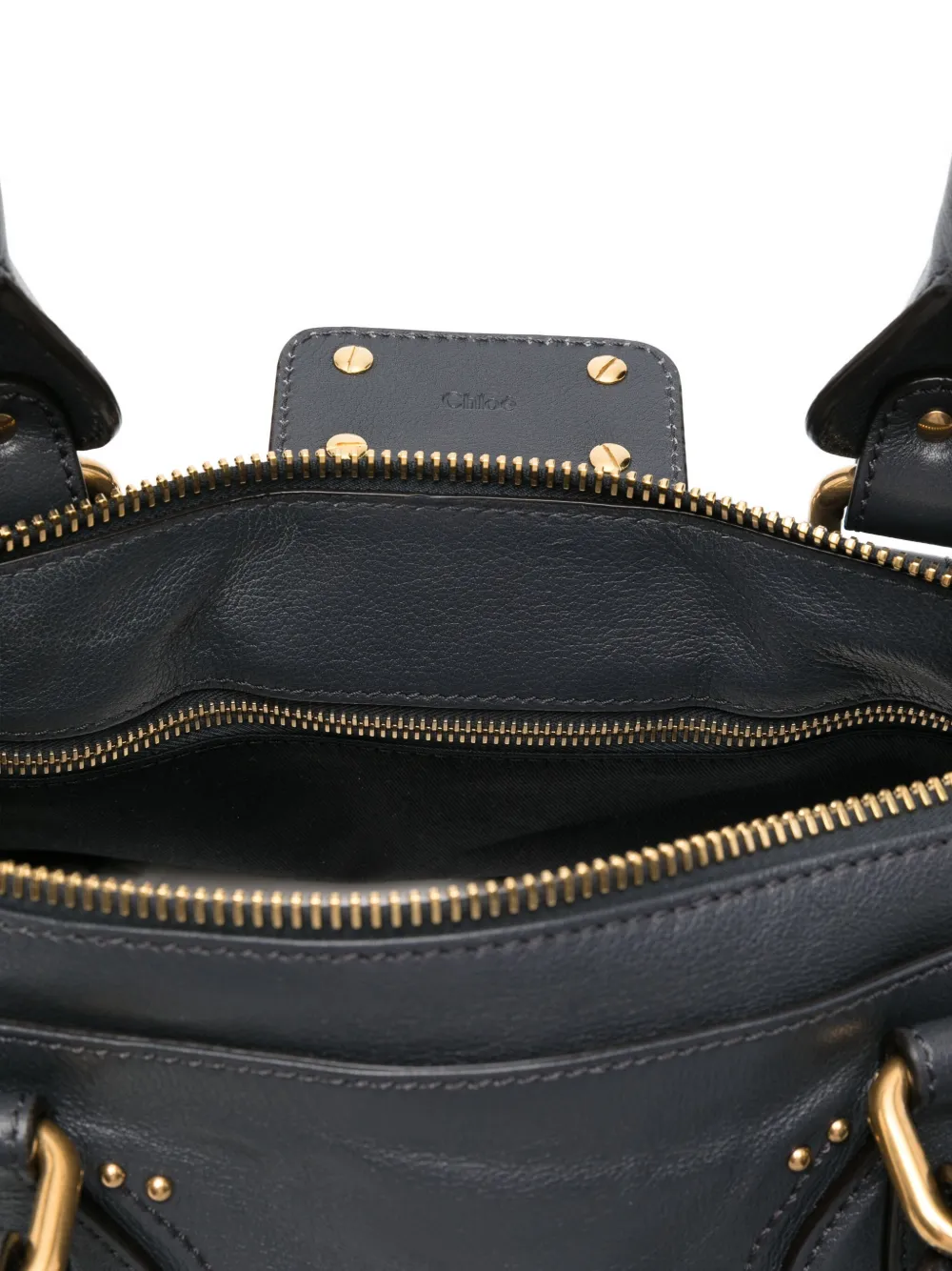 Chloé Paddington Leather Shoulder Bag In Blue