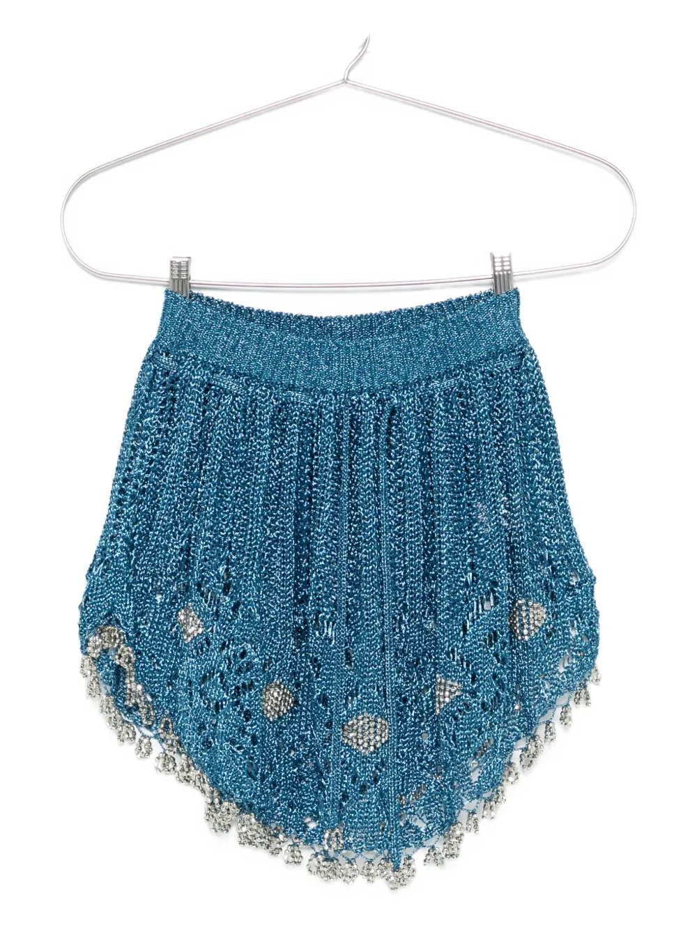 Rabanne crochet mini skirt Blauw