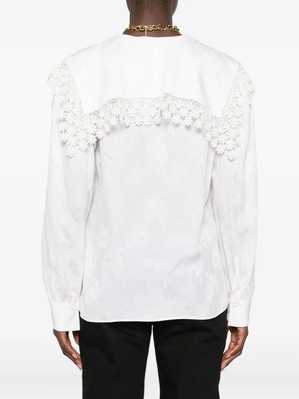 Chloé Floral-lace Shirt In White
