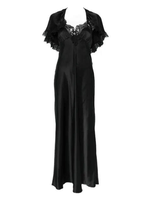 Chloé lace-cape maxi dress