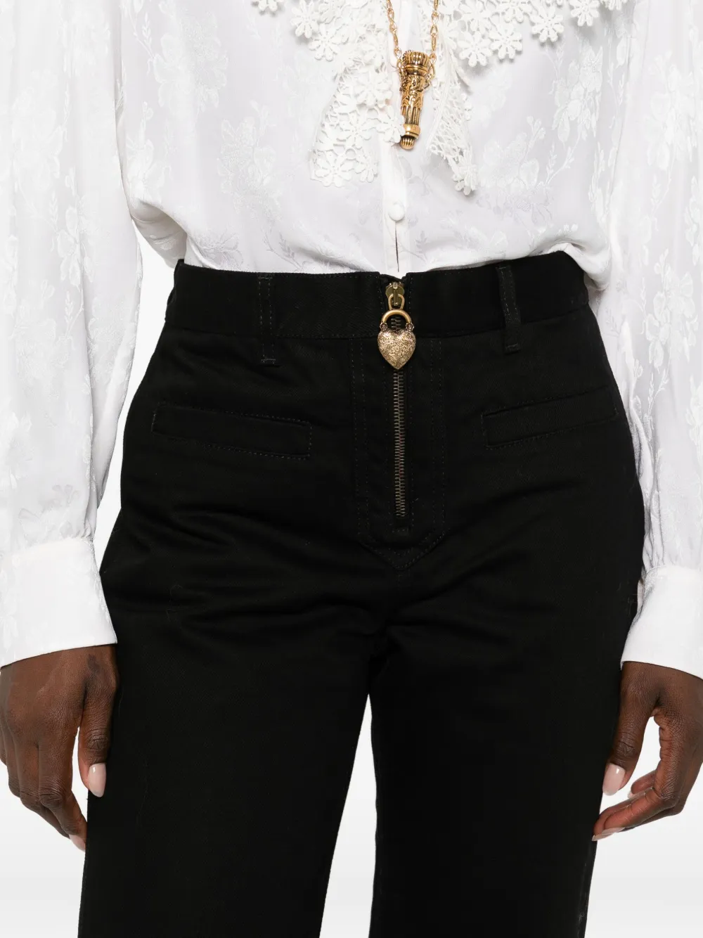 Chloé Straight broek Zwart