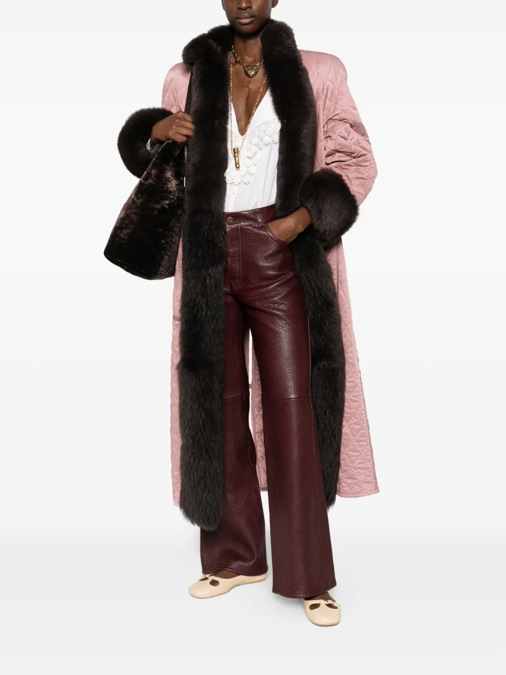 Chloé leather trousers - Rood