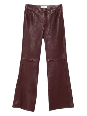 Jil Sander レザーパンツ | ブラウン | FARFETCH JP