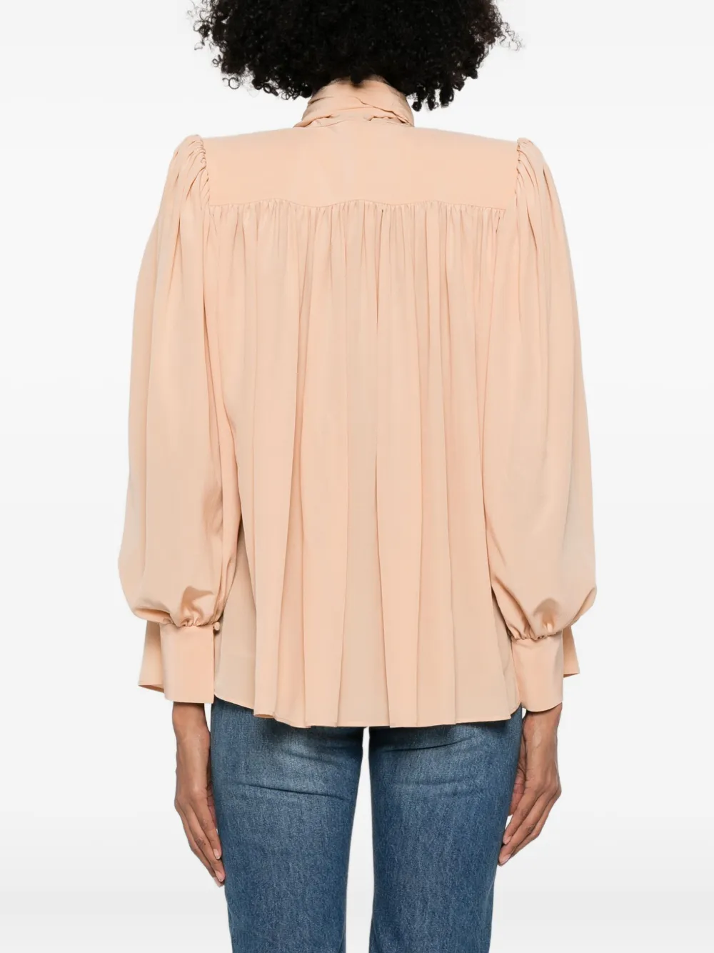 Chloé Blouse met strik Beige