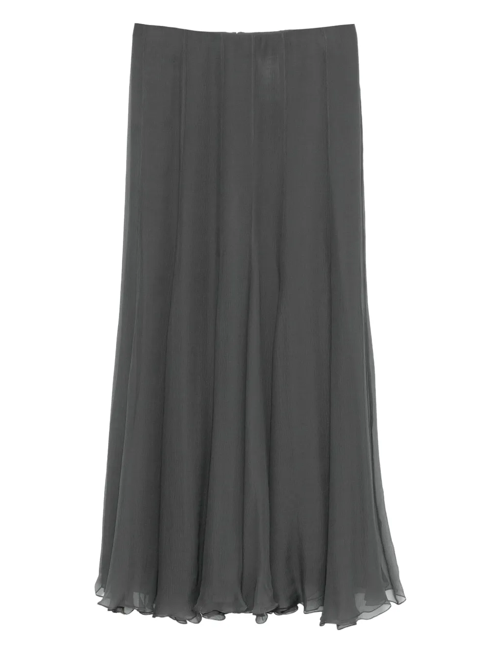 Chloé falda larga con pliegues | gris | Image 1