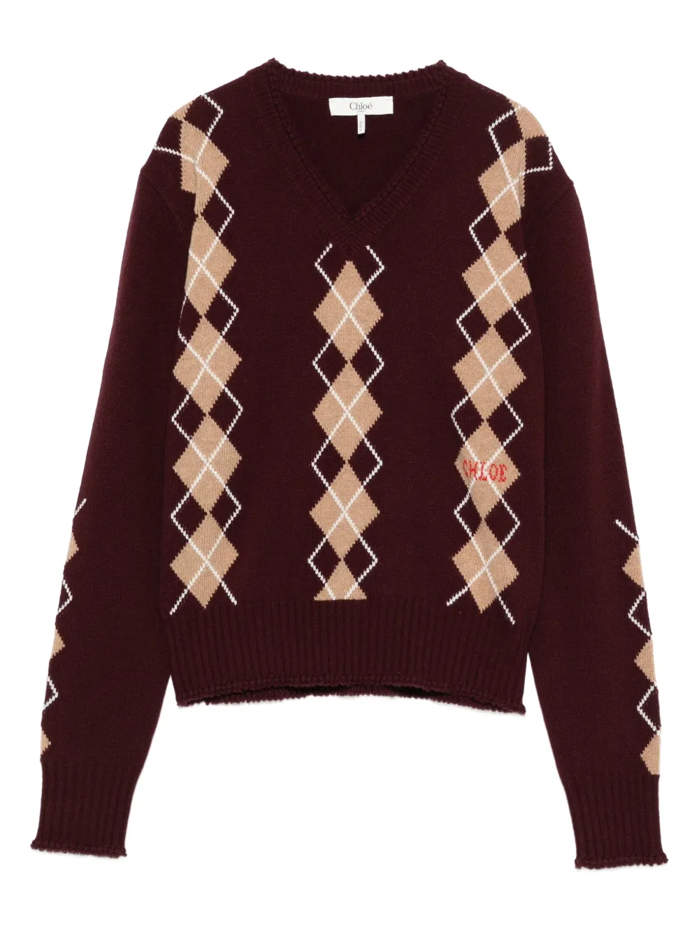 Chloé Maglione con scollo a V | rosso | Image 1