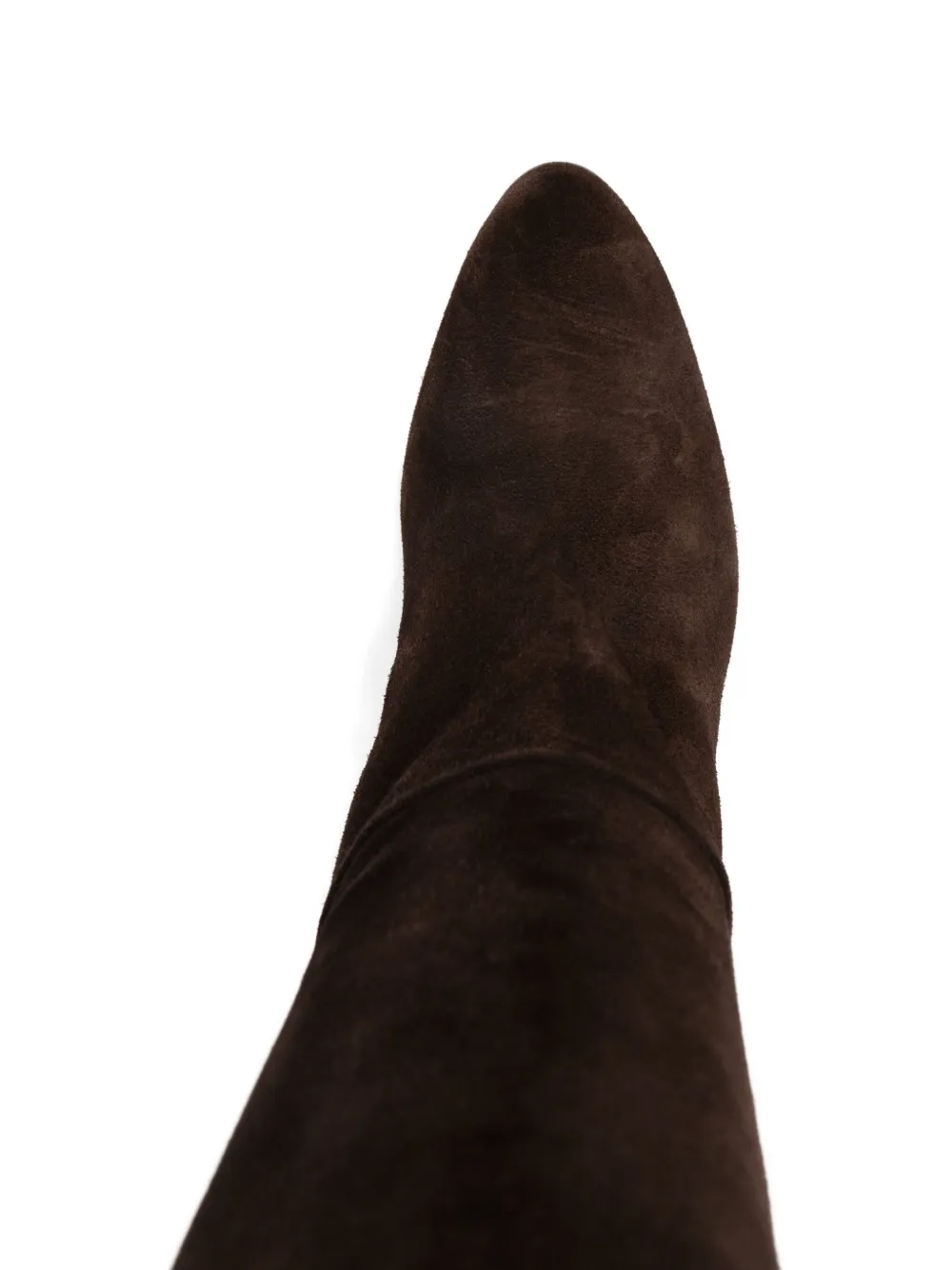 Chloé 85 mm Eve suède overknee laarzen Bruin