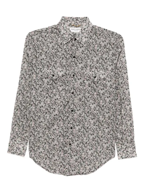 Saint Laurent Pre-Owned floral shirt