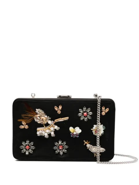 Prada Pre-Owned crystal-embellished clutch bag 